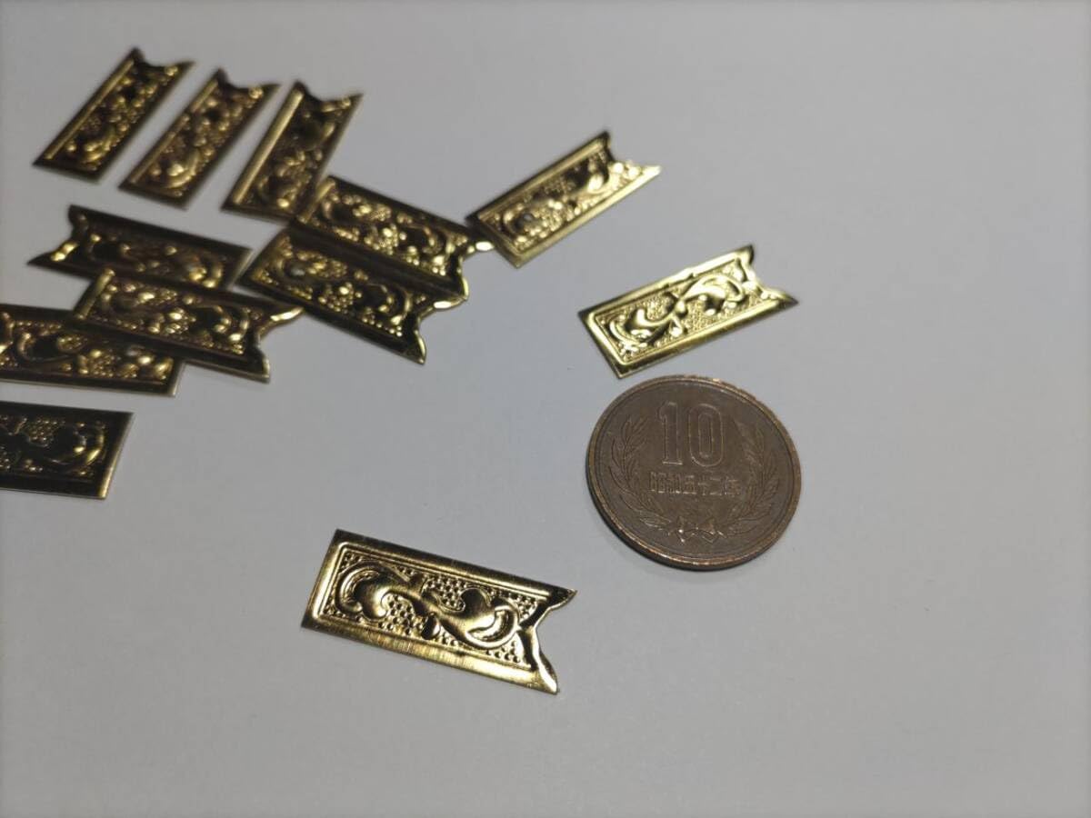 ★☆26ｍｍｘ 100枚【唐草真鍮金具】 神輿、山車、祭り、飾り真鍮金具 唐草金具】山車、神輿、お祭り用 真鍮金具 | ㈱田中ソウケン